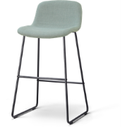 Nino-Mats barkruk saliegroen - zwart onderstel - 75 cm