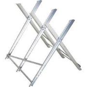 Zaagbok inklapbaar voor brandhout metaal 83x83x79 cm  - zilver