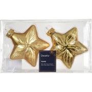 Ster glas L9,8b4h10 cm goud 2 st
