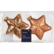 Ster glas L9,8b4h10 cm brandy 2 st