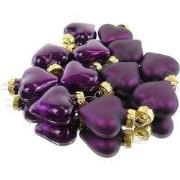 Hart glas L2b4,5h4 cm vijg 12 st