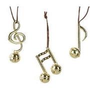 Muziek legering L4,5b4,5h10 cm goud a3