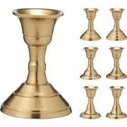 Kandelaar 8 cm goud 6ass design