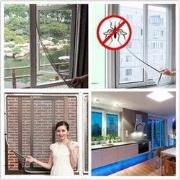 Horrengaas voor het raam  2 stuks Zwart