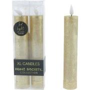 Leddinerkaars xl h20.5cm 2st goud