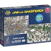 Puzzel xmas jan van haasteren tree market on thin ice 2x1000 st.