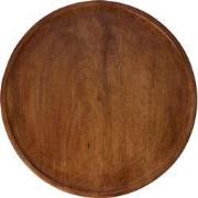 Onderbord 38 cm walnut