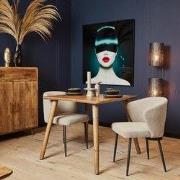 Starfurn - Eettafel Omaha - Bruin - 90x90x76 cm