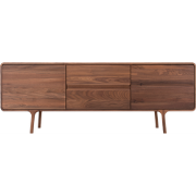 Fawn sideboard houten dressoir walnut - 180 x 45 cm