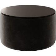 Meubella - Salontafel Marcio - Zwart velvet - 75 cm