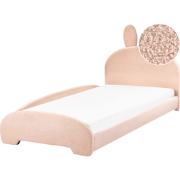 PERROS - Kinderbed - Beige - 90 x 200 cm - Bouclé