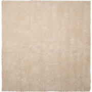 DEMRE  - Shaggy vloerkleed - Lichtbeige - 200 x 200 cm - Polyester