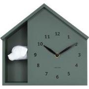 Wandklok Peeking Doggy - Groen - 24.9x24.9x27cm