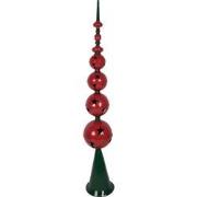 Clayre & Eef Kerstdecoratie Beeld Ø 31x193 cm Rood Groen Metaal