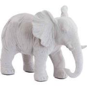 Ornament Elephant - Wit - 30,5x18,5x24cm