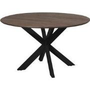 Starfurn Eettafel Madison Brown | 150 cm | Poot Black