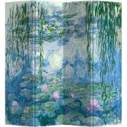 Fine Asianliving Kamerscherm B160xH180cm 4 Panelen Waterlelies Claude
