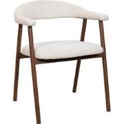 Eetkamerstoel Walnoot - Zithoogte 48cm - Mila - Set van 2