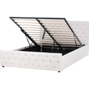 AMIENS  - Bed met opbergruimte - Beige - 160 x 200 cm - Polyester