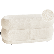 ELLENDALE - Voetenbank - Gebroken wit - Bouclé