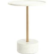 Bijzettafel Civita - Wit - Ø41x53cm