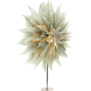 VAXAN - Kerstdecoratie ster lamp - Lichtgrijs - Papier