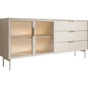Meubella - Lomo - Dressoir 3 lades - Beige - 181 cm