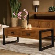 Salontafel Boaz met 2 lades | 120 cm - 120 x "45" x 60