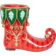 Clayre & Eef Kerstdecoratie Beeld Laars 55x28x44 cm Rood Kunststof