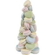 Clayre & Eef Decoratie Beeld Macarons Ø 12x25 cm Blauw Roze Kunststof
