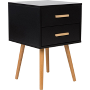 ALABAMA - Bijzettafel - Zwart - MDF