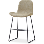 Nino-Fé barkruk taupe melange - zwart onderstel - 65 cm