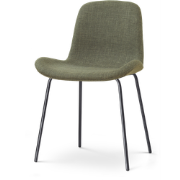Nora-Fé eetkamerstoel forestgroen - zwart onderstel