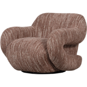 WOOOD Folke Fauteuil - Chenille - Oudroze Melange - 70x88x88