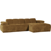 WOOOD Mojo Chaise Longue Bank Rechts - Ribstof - Honing Geel