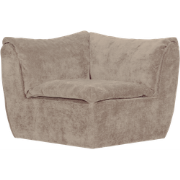WOOOD Baggy Hoekelement - 3D Chenille - Zand - 81x96x96