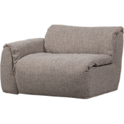 WOOOD Baggy 1-Zits Met Arm Links - Geweven Stof - Bruin Melange -