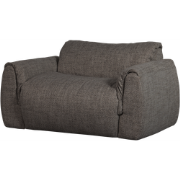 WOOOD Baggy Loveseat - Geweven Stof - Warmgrijs Melange - 81x138x101