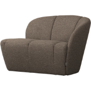 WOOOD Mojo 2-Zits Bankje Rechts - Bouclé - Bruin Melange