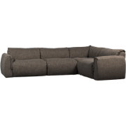 WOOOD Baggy Hoekbank Rechts - Geweven Stof - Warmgrijs Melange