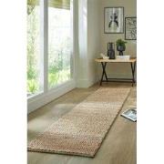 Loper Laagpolig vloerkleed Drew Braid Kader - Handgeweven - Naturel - ...