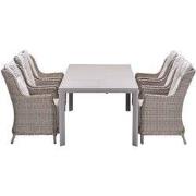 Garden Impressions Marbella tuinset 7-delig vintage willow - Penang ui...