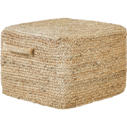 DHADAR  - Poef - Natuurlijk - 45 cm - Jute