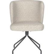 Eetkamerstoel Off White - Metaal Draaibaar - Stan