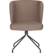 Eetkamerstoel Taupe - Metaal Draaibaar - Stan