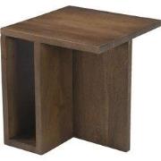 Bijzettafel Vierkant Donkerbruin Hout - 42x42x45cm - Onni