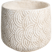 ERIROS - Bloempot - Lichtbeige - 31 x 31 x 29 cm - Klei-vezelmengsel