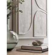 MUST Living Wall Panel Lorcan Cream small,102x76x4 cm, cream wooden ba...