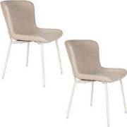 Housecraft Living Marion Eetkamerstoelen Off -White - Set van 2