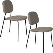 Housecraft Living Roos Eetkamerstoelen Warm Beige - Set van 2